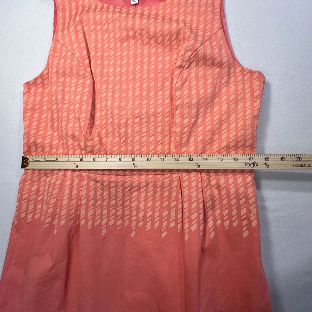 Isaac Mizrahi Live Sleeveless Women's Dress Orange Lined Midi Size 14 - Picture 11 of 14